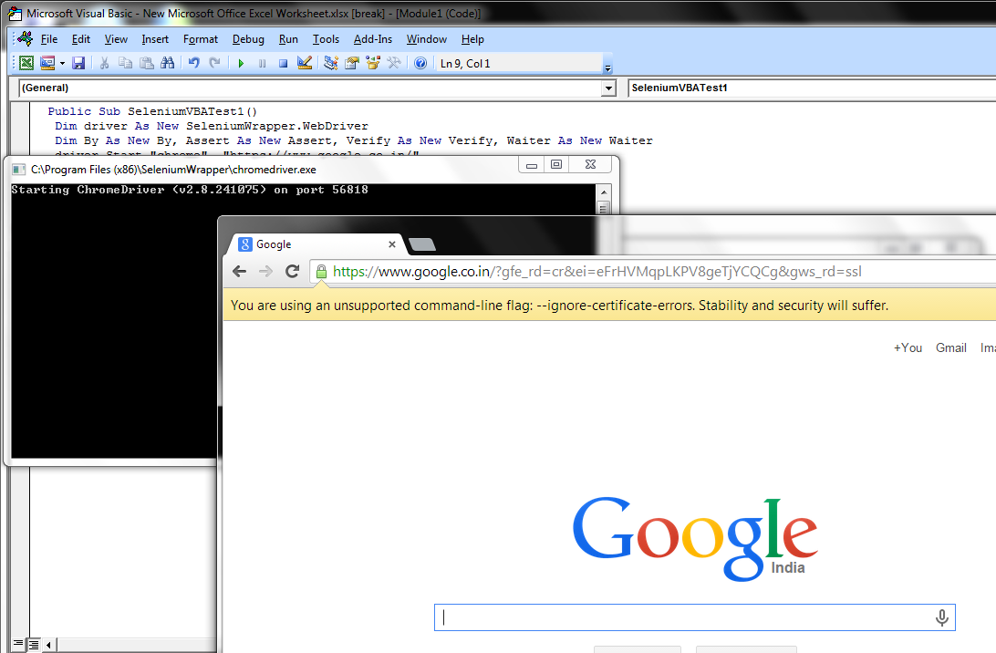 SeleniumVBA Automation Home
