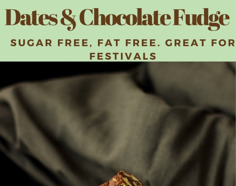 Dates Chocolate Fudge | Khajur Burfi | Sugar Free Dates Chocolate Barfi | Diwali Sweet