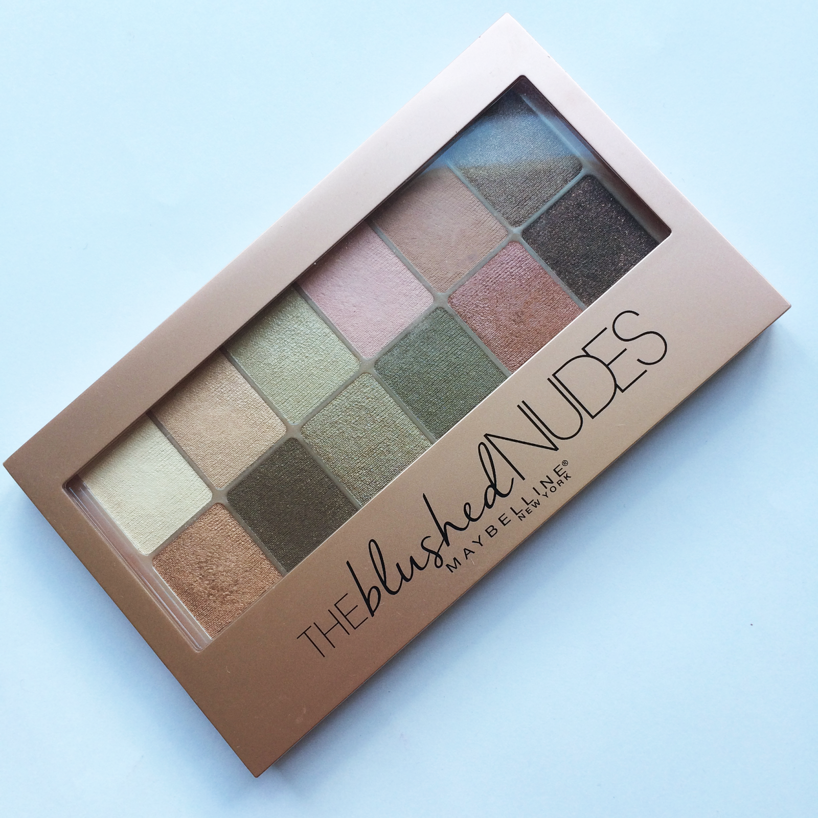 maybelline the blushed nudes eyeshadow palette drugstore blogger makeup cosmetics