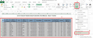 Proteksi Cells Excel