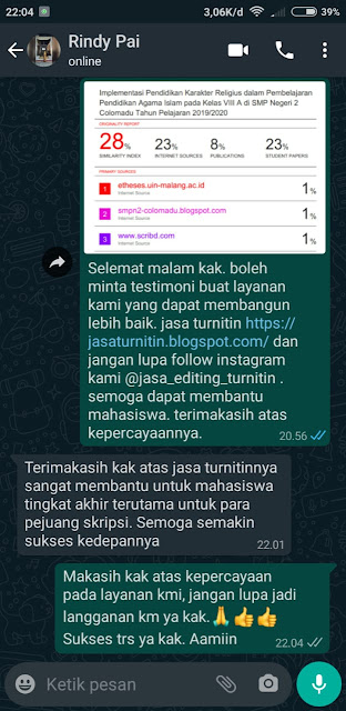 Hasil cek turnitin rindi fai ums Hasil cek turnitin rindi fai ums