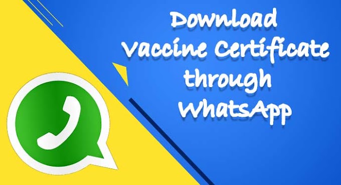 How to Download Vaccine Certificate through WhatsApp