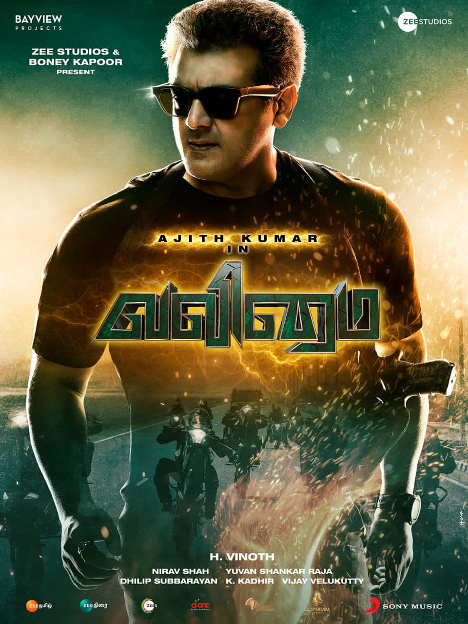 valimai first look poster hd