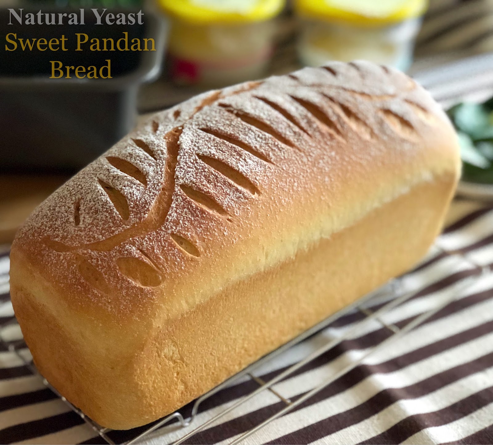 My Mind Patch Natural Yeast Pandan Sweet Bread