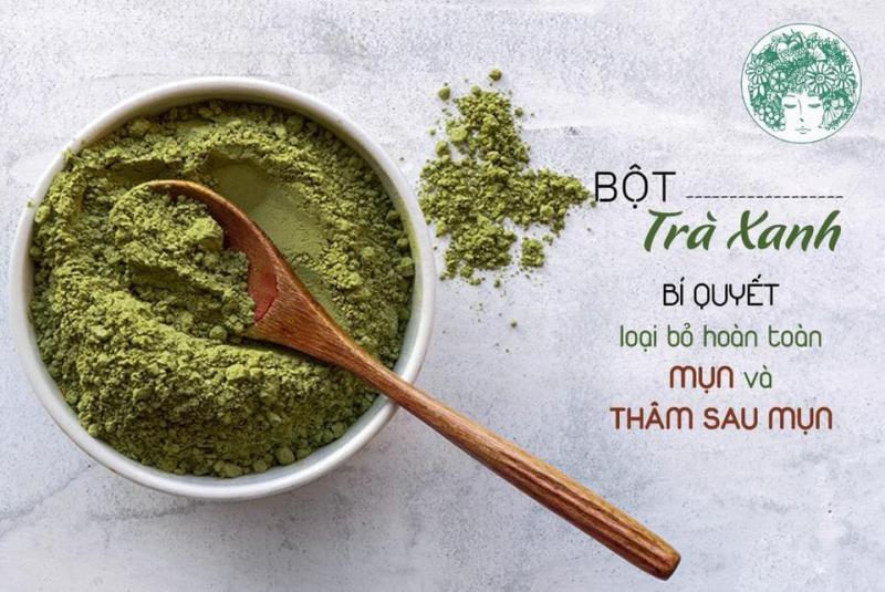 Bột trà xanh nguyên chất Thái Nguyên 100gram loại 1 – Sạch Mịn – Cho da mụn, giảm thâm do mụn, trắng da, thu nhỏ lỗ chân lông