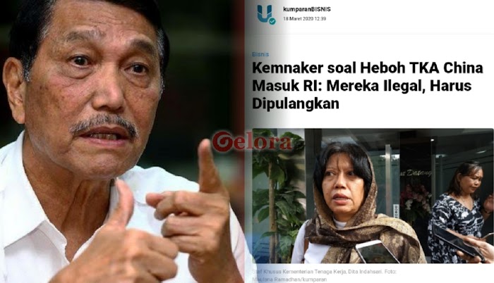 Beda dengan Kemenaker, Luhut Sebut 49 TKA China di Kendari Legal