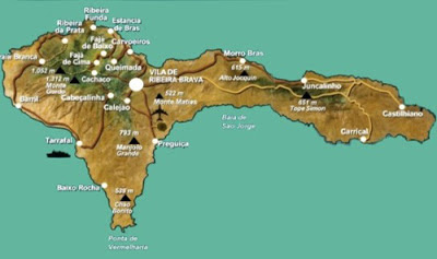 Mapa da Ilha de São Nicolau