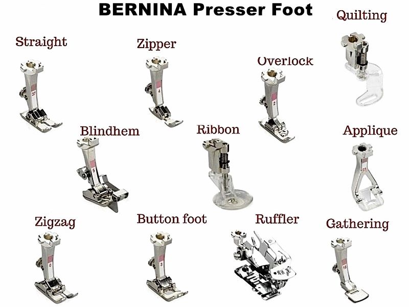 Presser Foot Sewing Machine And Their Uses Different Presser Foot