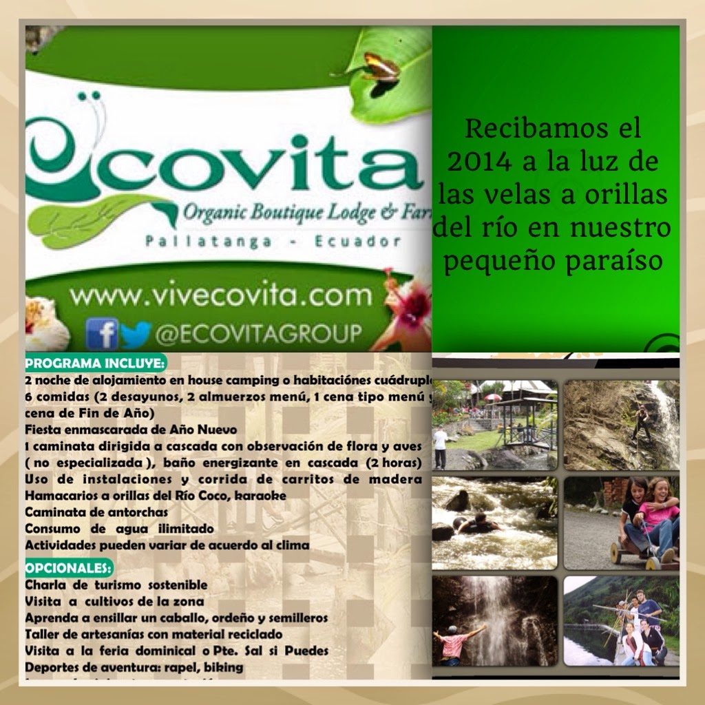 ECOVITA ORGANIC LODGE AND FARMECUADOR Ecovita le invita a recibir el