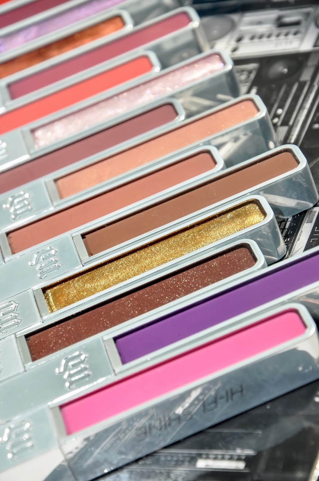 Urban Decay Hi-Fi Shine Ultra Cushion Lipgloss review and swatches 