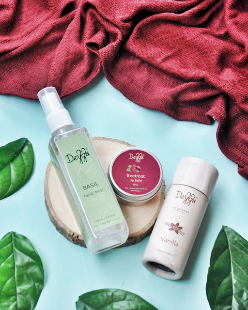 organic skincare Indian brand product styling flatlay photography review beauty StylePrism