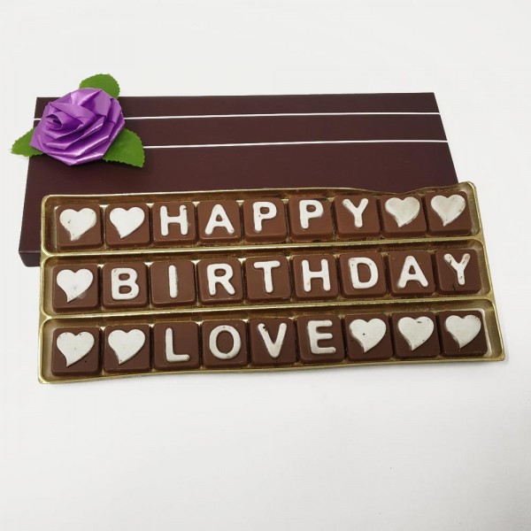 Handmade Chocolates With Message