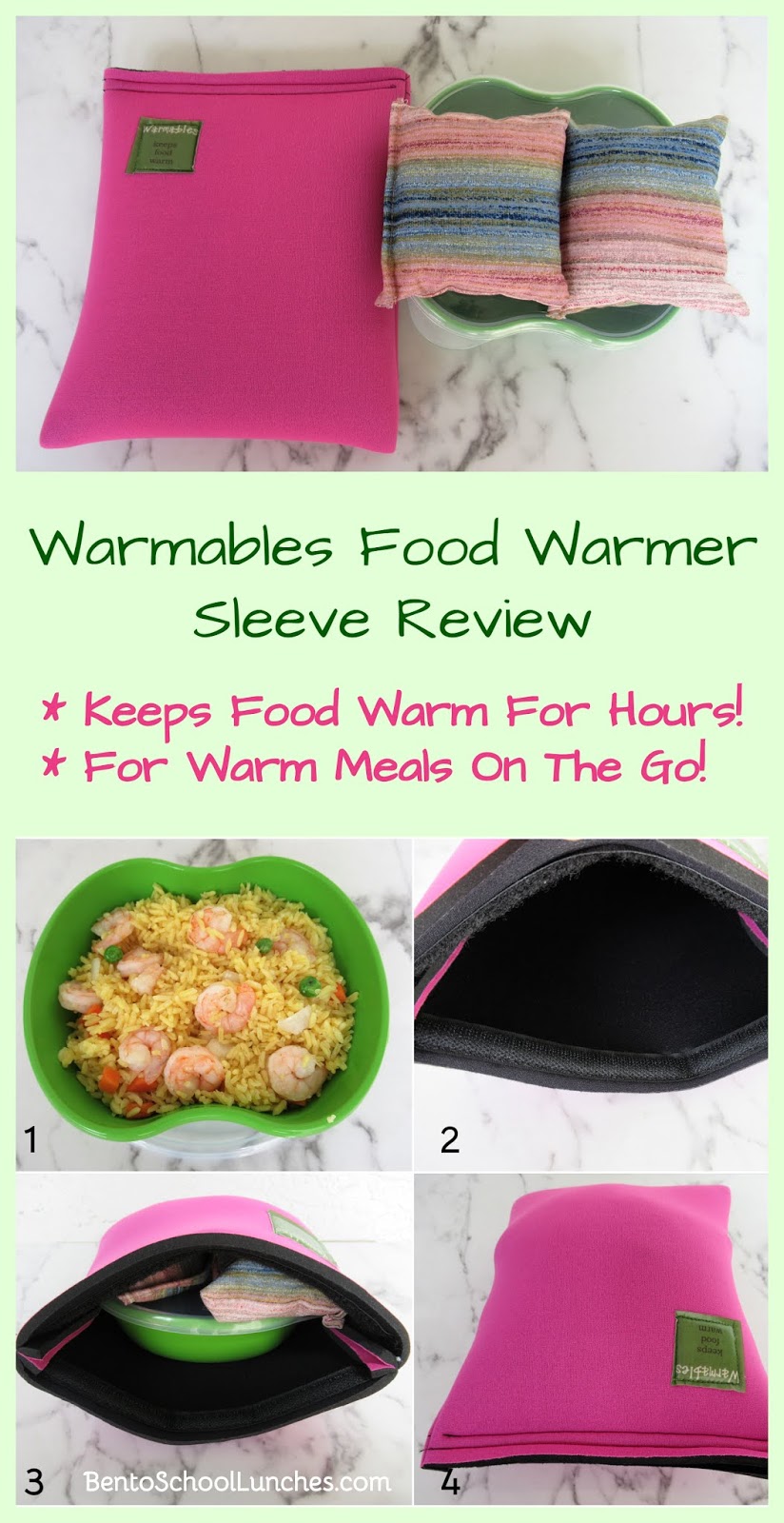 Bento School Lunches : Review: Warmables Food Warmer Sleeve