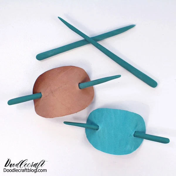 How to Make a Faux Jade Resin Stick Barrette!   Learn how to make a faux jade stick barrette. It's a breeze using Easy Sculpt epoxy clay and scrap tooling leather. Perfect for totally chic hairstyles!