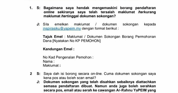 Soalan Lazim (FAQ) Bantuan Dana Inspirasi Malaysia