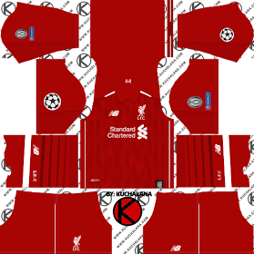 Liverpool FC 2018/19 UCL Kit - Dream League Soccer Kits