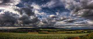 Wetterfotografie Wolkenfront Böenkragen Weserbergland