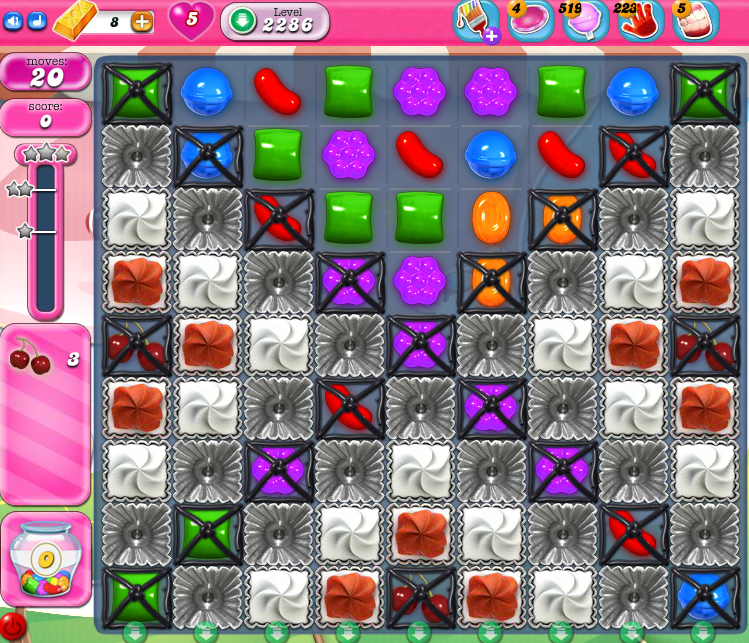 Candy Crush Saga level 2286 Candy Crush Saga level 2286