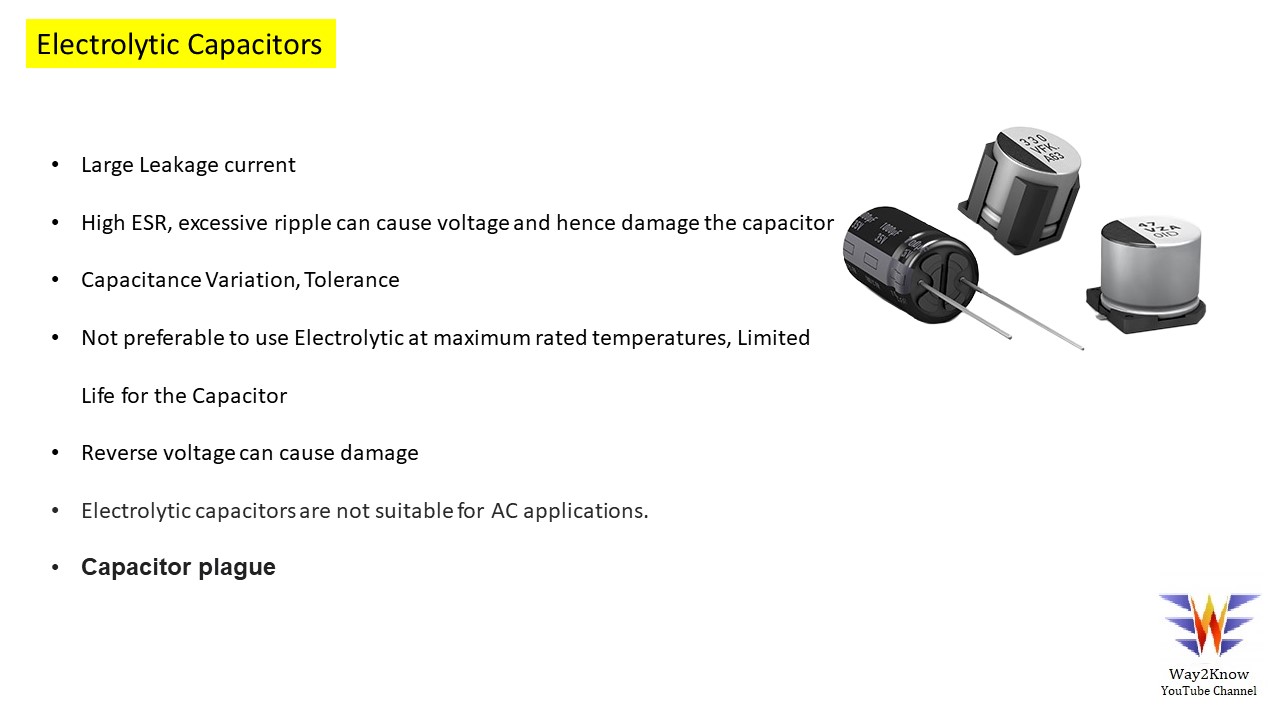 Electrolytic Capacitor Advantages and Disadvantages