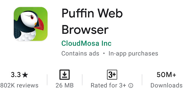 Puffin Web Browser in hindi
