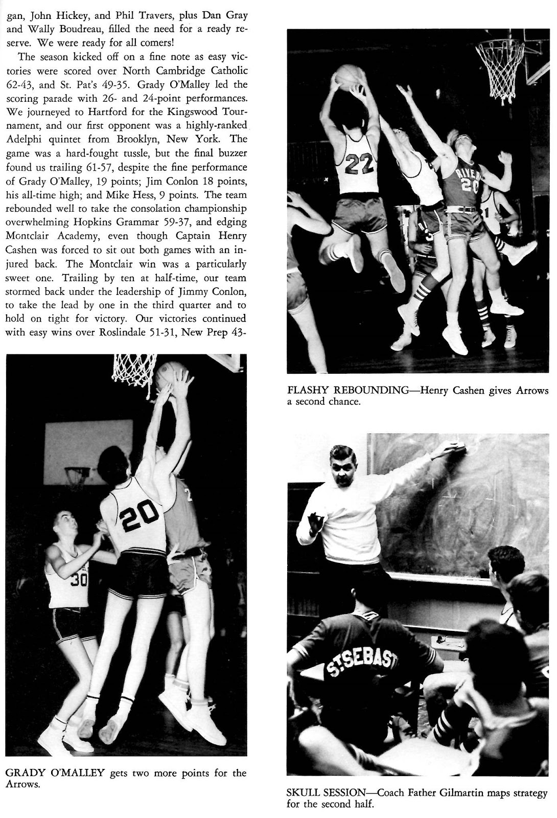 St Seb's Class of 1966 19641965 Varsity Basketball Team