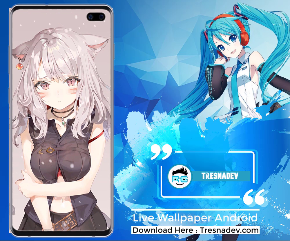 Anime Cat Girl Android Live Wallpaper TresnaDev