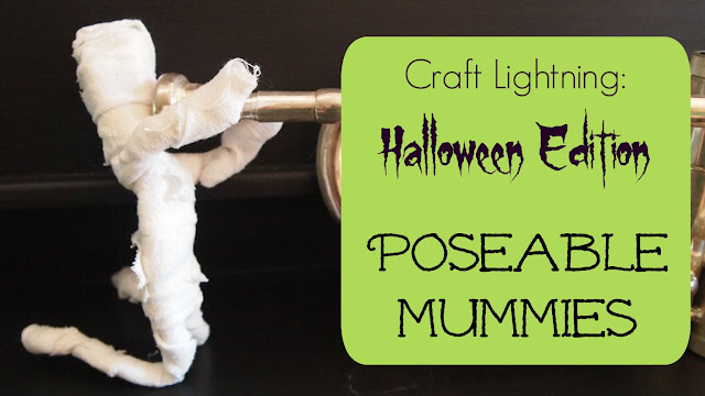 Have a little fun this Halloween crafting a poseable mummy with My Very Educated Mother! 