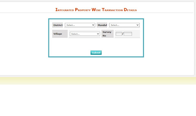 Integrated Property Wise Transaction Details for Rural Properties