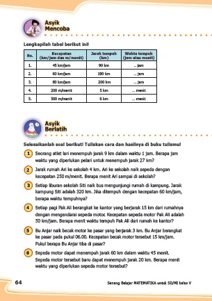 Kunci jawaban matematika kelas 6 halaman 64