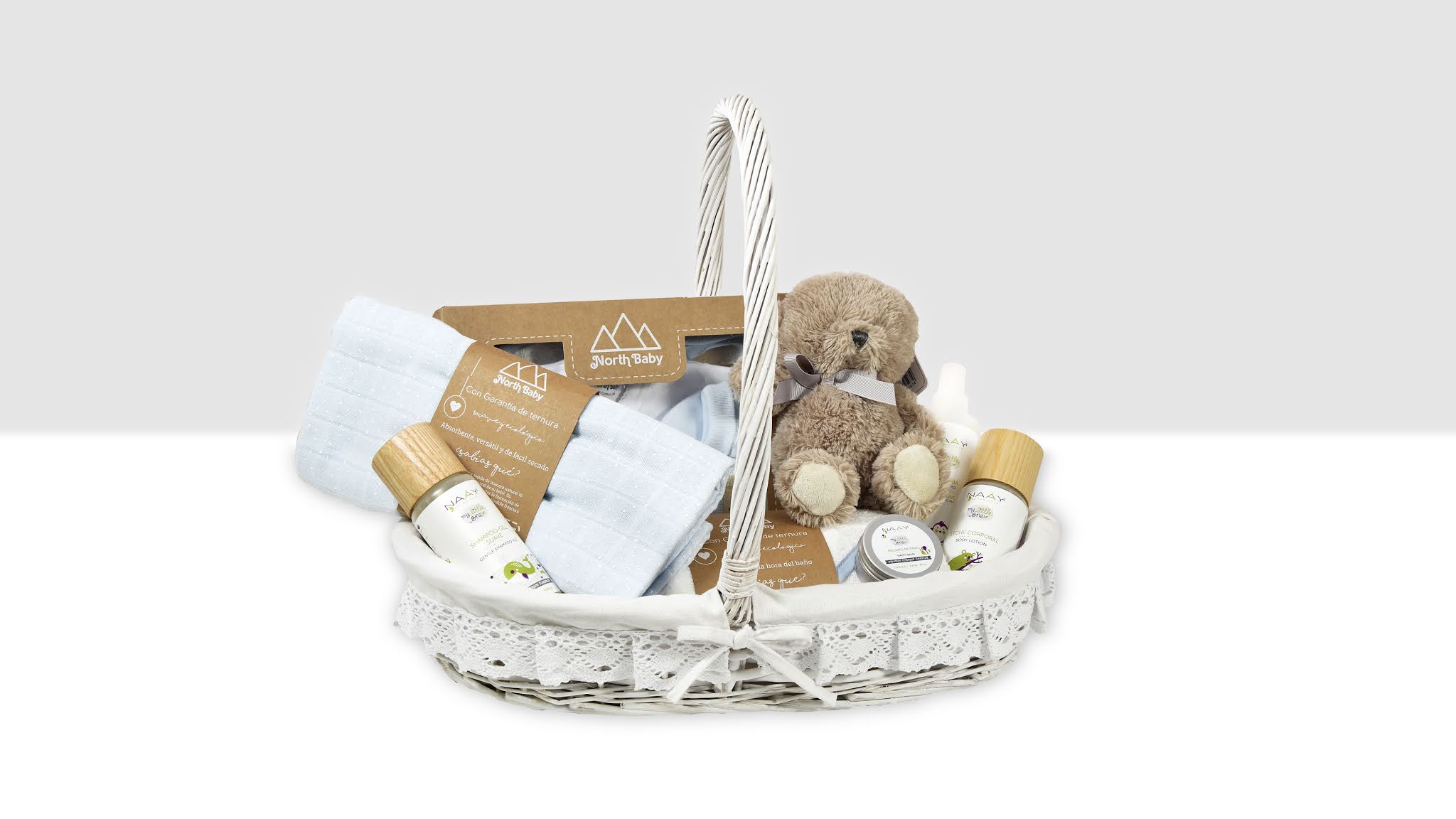 Cestas y canastillas de regalo para bebés y recién nacidos - Jabones del  Pirineo