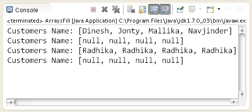How to fill and clear contents of an Array in Java ?. | Learn Java by ...