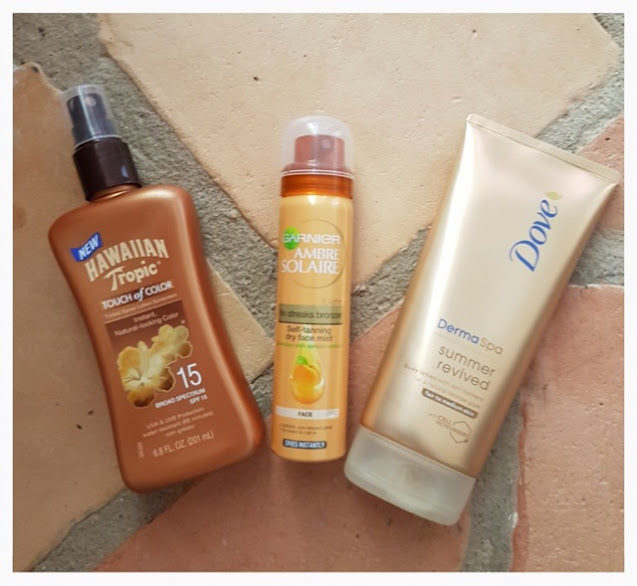 A variety of self tanners Self tanning products