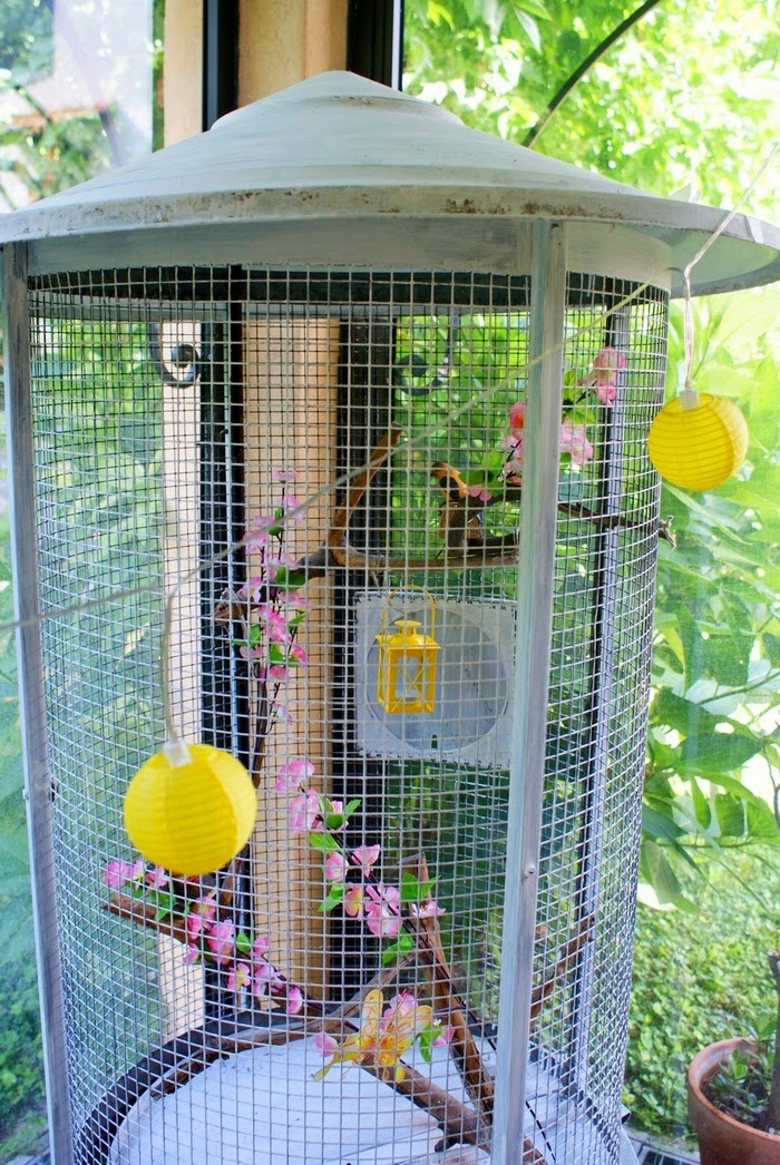 AUTUMN DIY SHABBYCHIC FAKE BIRDS CAGE Francine's Place