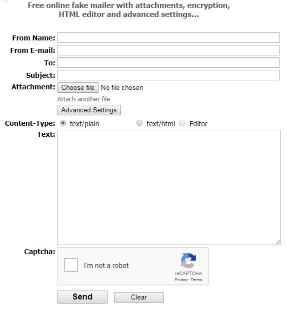 How To Send Email From Fake Email Id