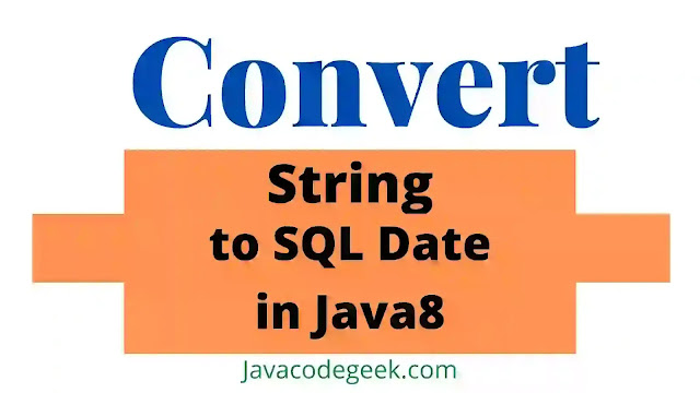 String to sql date in java 8