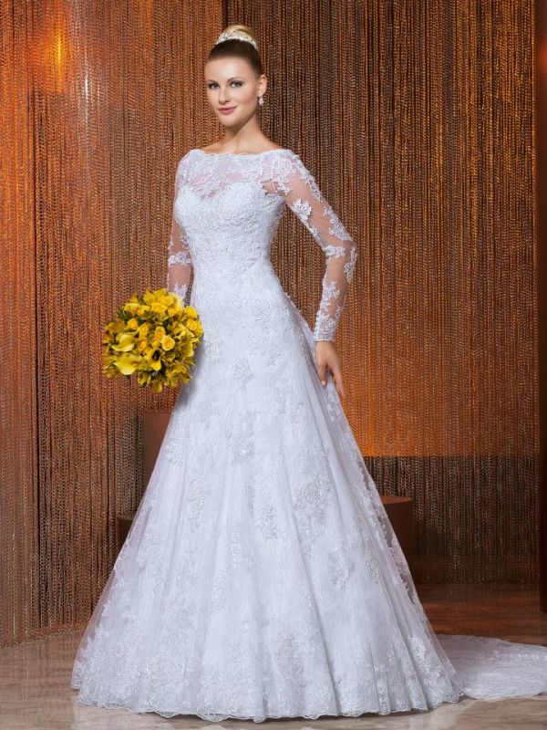 vestido de noiva manga longa mercado livre