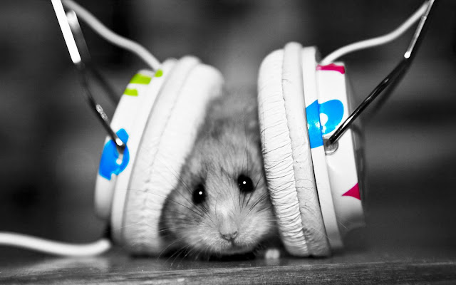 Mouse+Music+With+Big+Head+Phones