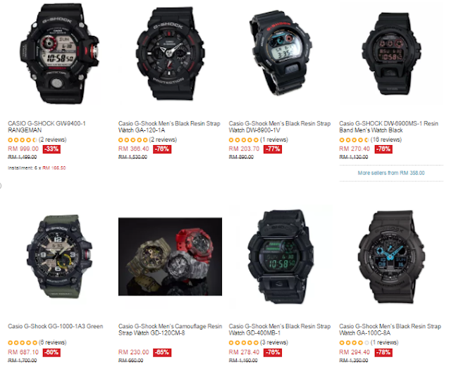 Lazada Malaysia Casio G-Shock Price