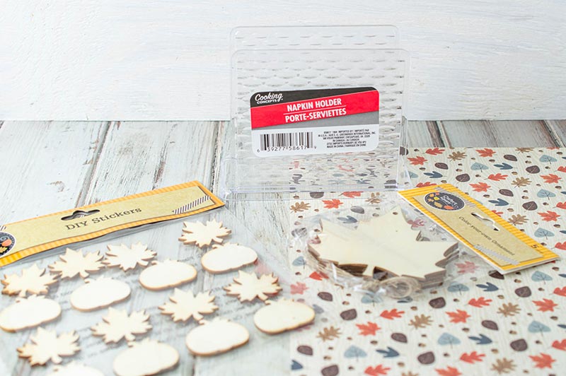 DIY Fall Napkin Holder Made With Dollar Tree Supplies Sunny Day Family