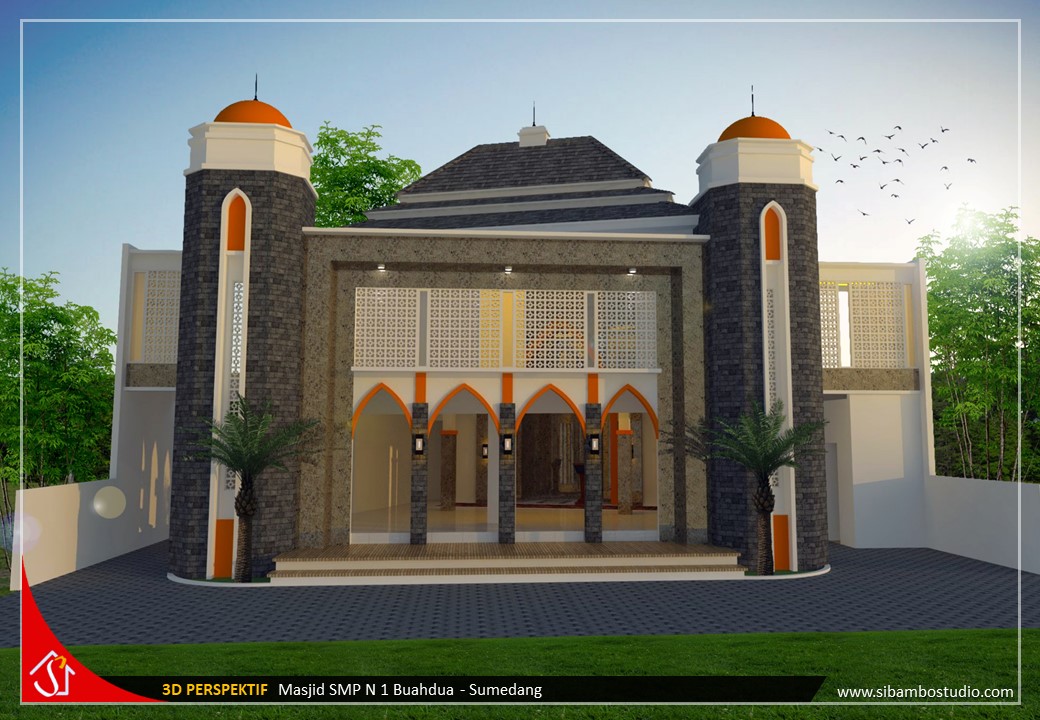 40 Desain Masjid  2  Lantai  Sederhana Yang Nyaman 