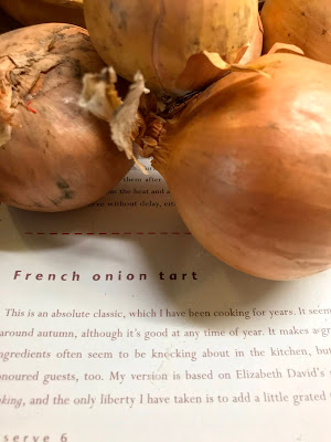 French Village Lockdown Diaries day thirty-one advent onion tart