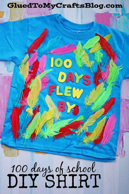 I flew through 100 days of school - easy and cute 100 days of school shirt idea