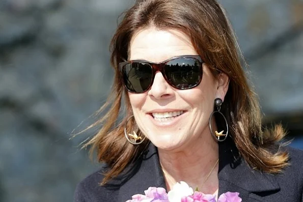 Princess Caroline of Hanover visits the 'Duane Hanson' exhibition at the New National Museum of Monaco