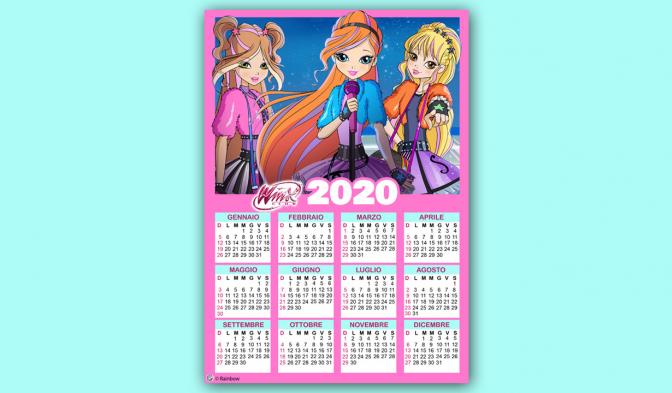 DOWNLOAD Winx Club Calendar 2020 - Winx Club All