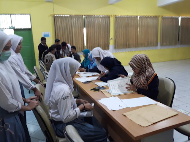 Pelaksanaan Cap 3 Jari Siswa Lulusan T.A. 2018-2019