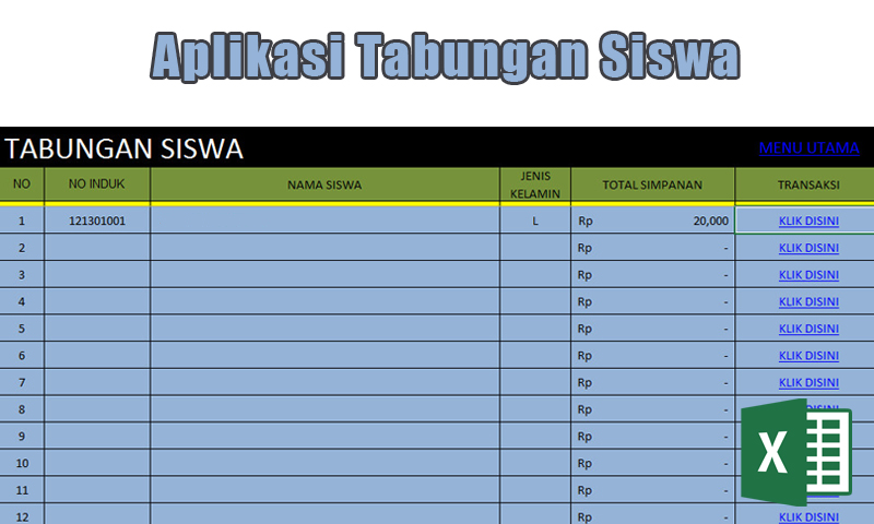 Aplikasi Administrasi Sekolah Excel Gratis Kronis n