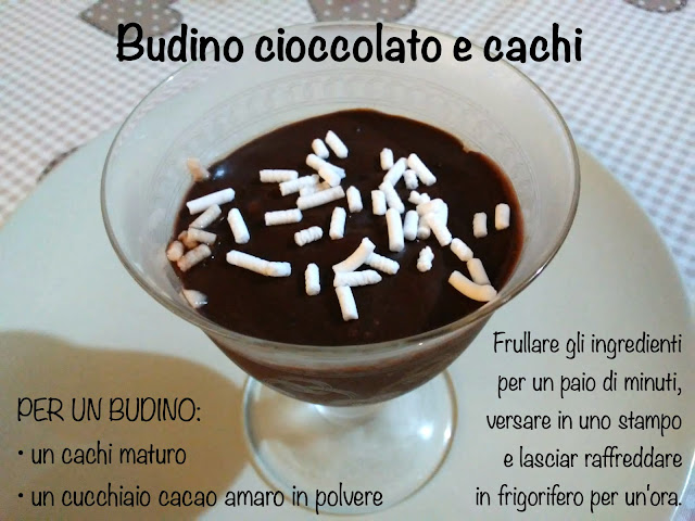 budino cachi e cioccolato