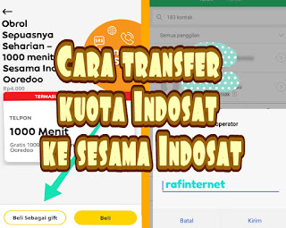 Cara transfer kuota Indosat Ooredoo IM3 2019 terbaru dan gratis