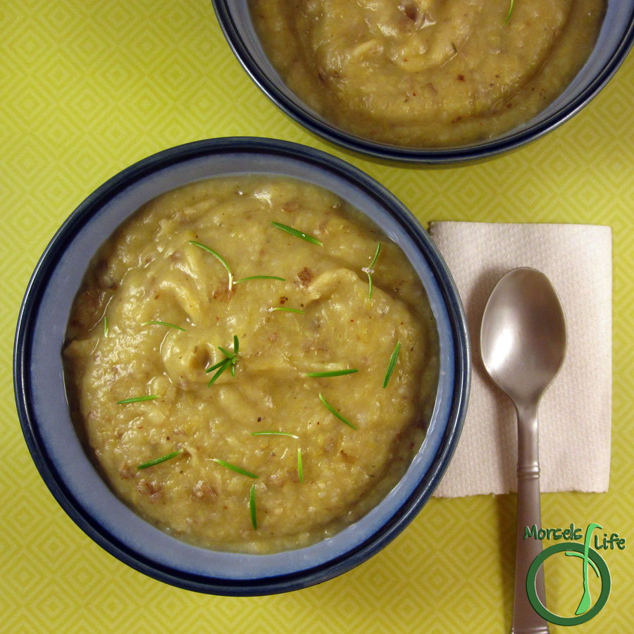 Morsels of Life - Creamy Potato Leek Soup - A simple and creamy (dairy-free) potato leek soup. A hearty, flavorful soup.