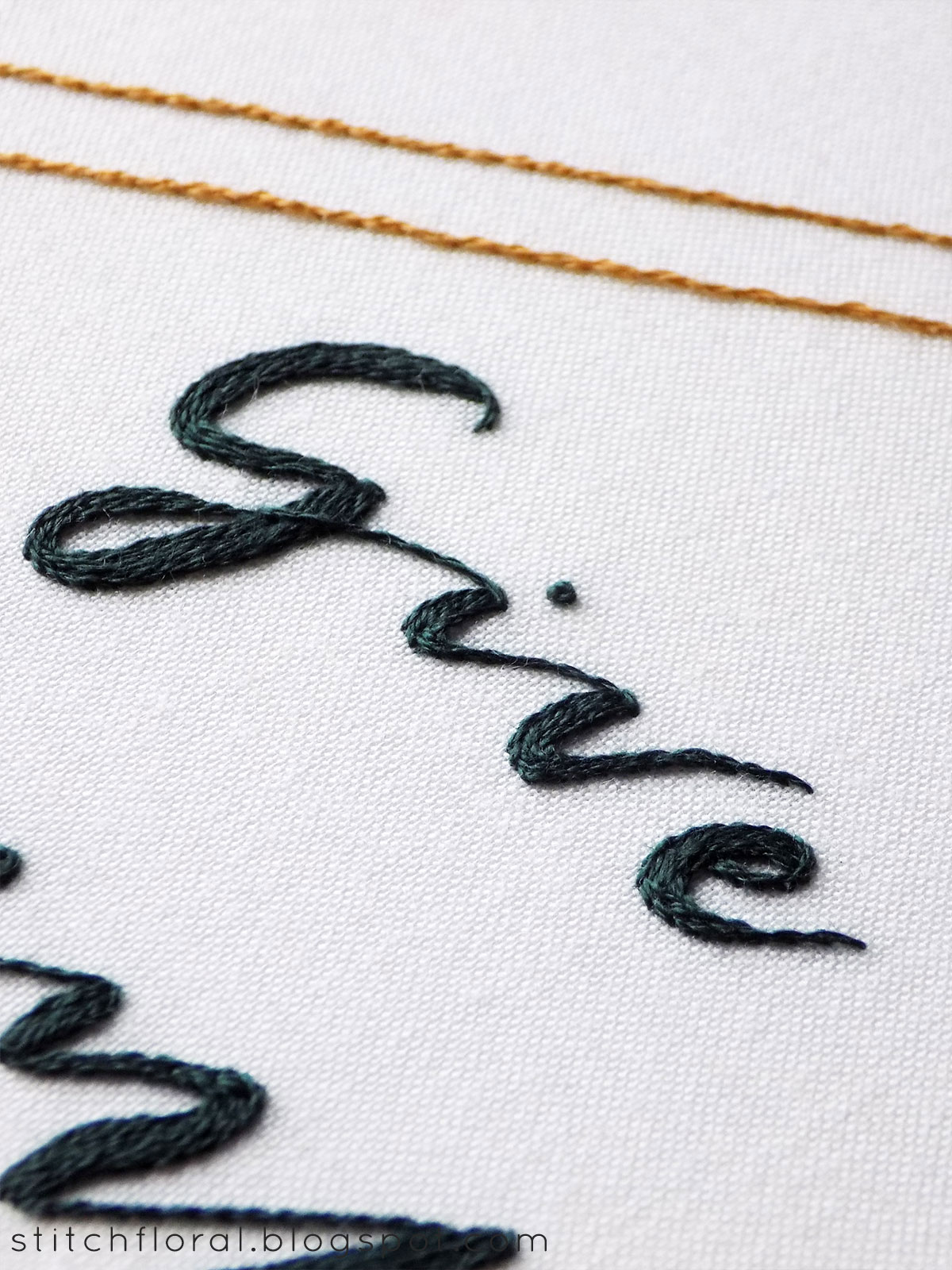 Hand tcnuh lettering ideas  stitch floral